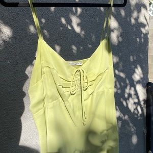 Lime green summer dress